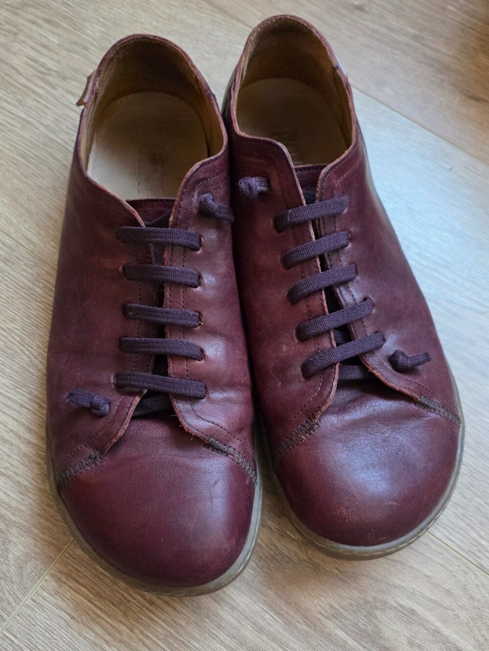 CAMPER Men's Peu Cami BROWN Leather Sneaker Shoes Size 45, US12 Made in Portugal